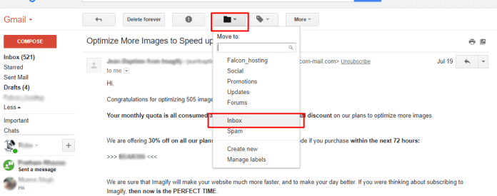 recuperar correos electrónicos eliminados permanentemente de Gmail