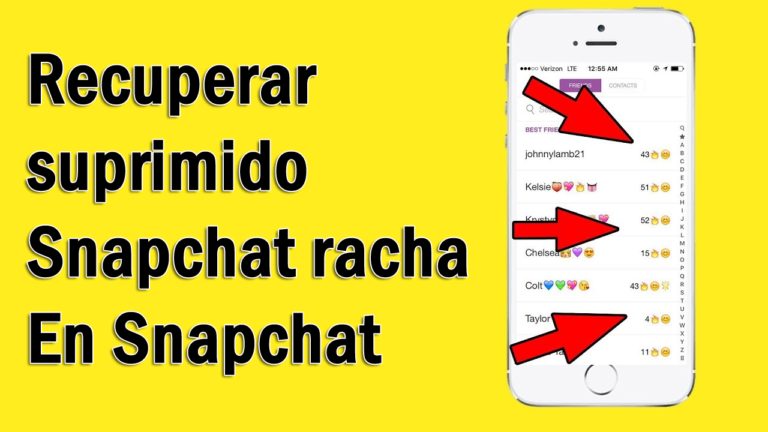 recuperar suprimido Snapchat racha En Snapchat