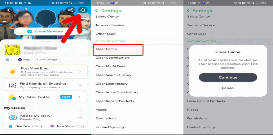 Lag de Snapchat en Android