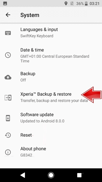 recuperar contactos eliminados del teléfono Sony Xperia