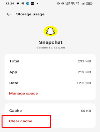 Snapchat no carga instantáneas