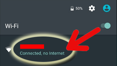 WiFi conectado pero sin Internet
