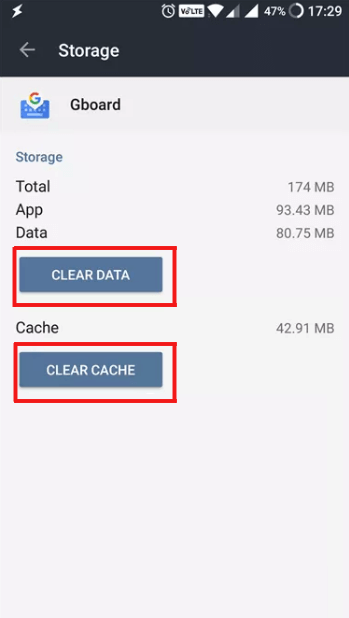 solucionar el problema de que Gboard no funciona