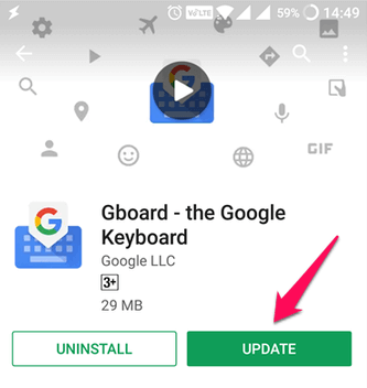 corregir el error de Gboard no funciona en Android