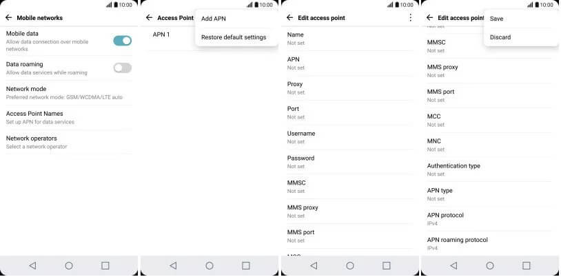 Restablecer a un valor predeterminado