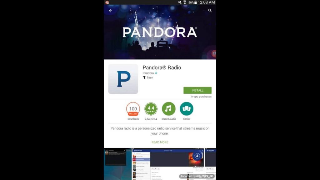aplicación Pandora