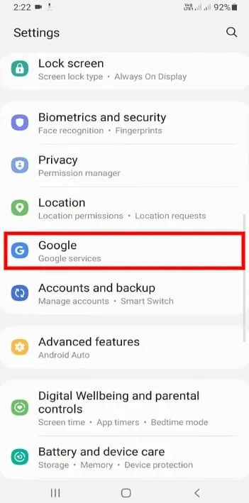 Servicios de voz por Google Actualizar Esperando conexión de red