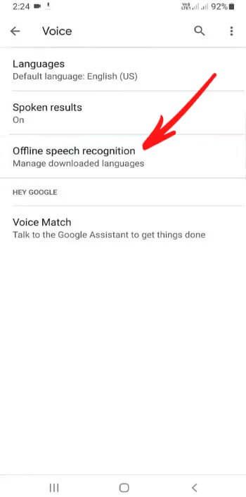 Servicios de voz por Google Actualizar Esperando conexión de red