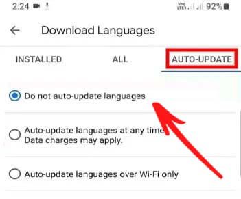 Servicios de voz por Google Actualizar Esperando conexión de red
