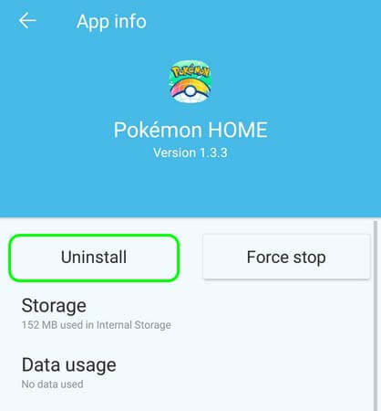 desinstalar pokemon home