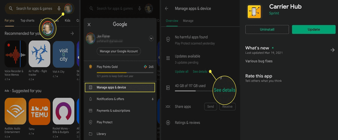 Las solicitudes del centro de aplicaciones se están procesando