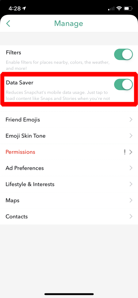 Snapchat no carga Snaps debido a un error de tocar para cargar