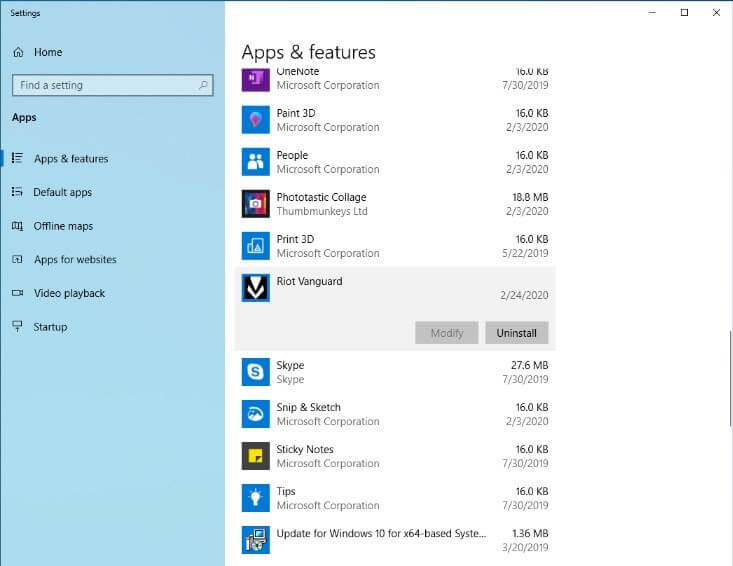 Valorant no pude inicio devuelto 5