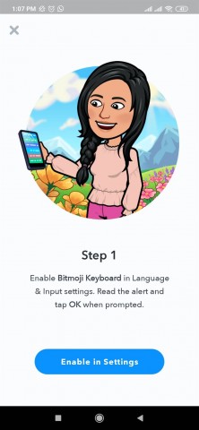 Bitmoji no funciona en Android