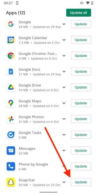 algo salió mal Inicio de sesión de Snapchat