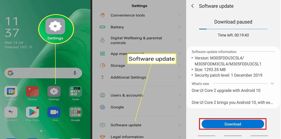 actualice su dispositivo