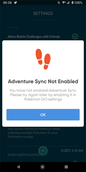 arreglar Pokemon Go Aventura Sync no funciona Android