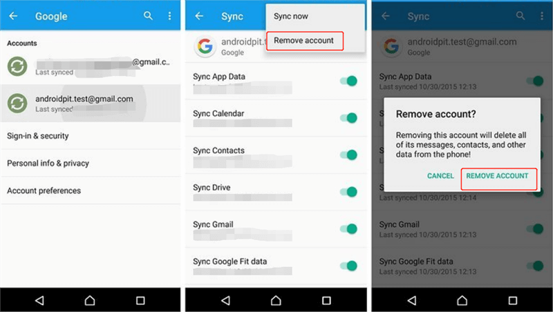 problema comunicando con servidores de Google en Android
