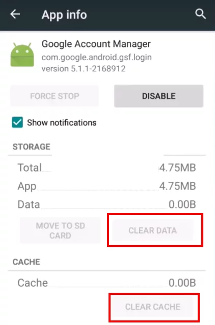 problema comunicando con servidores de Google en Android