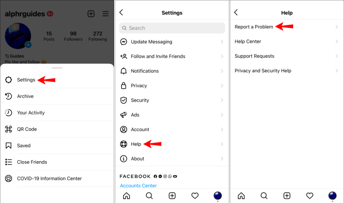 carretes de Instagram en Android no funcionan