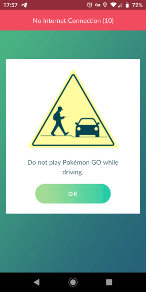 Código de error 10 de Pokemon GO (sin conectividad a Internet)