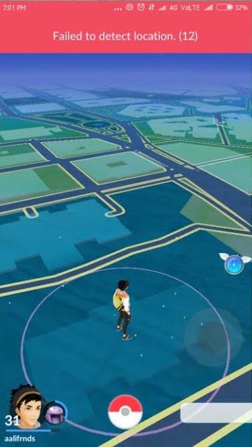 códigos de error de Pokemon GO en Android