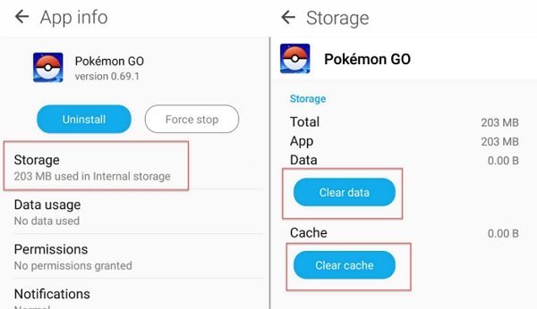 corregir el código de error de Pokemon GO