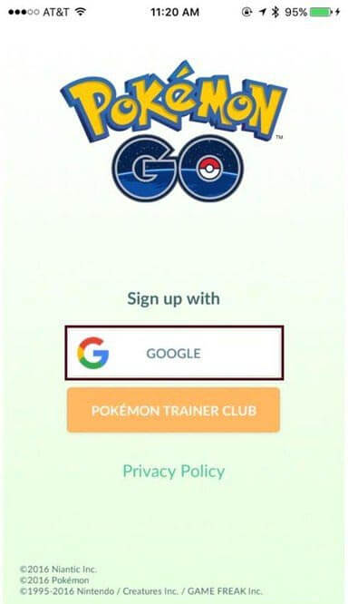 corregir el código de error de Pokemon GO