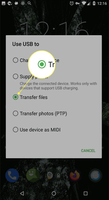 Android no se conecta a la PC