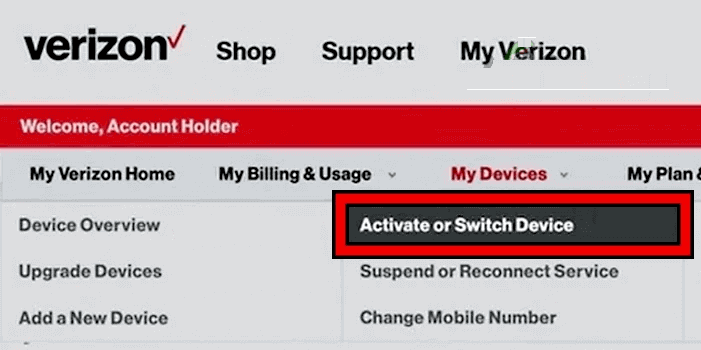 error de aprovisionamiento de Verizon en Android