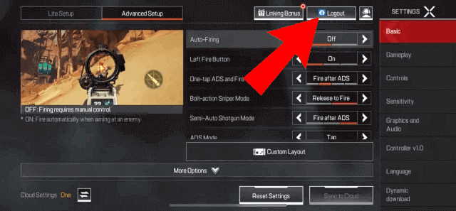 Apex Legends Mobile Código de error 201