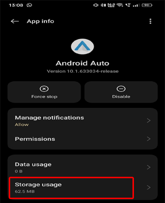 error de comunicación 16 en Android Auto