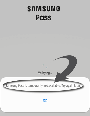 Samsung Pass no está disponible temporalmente