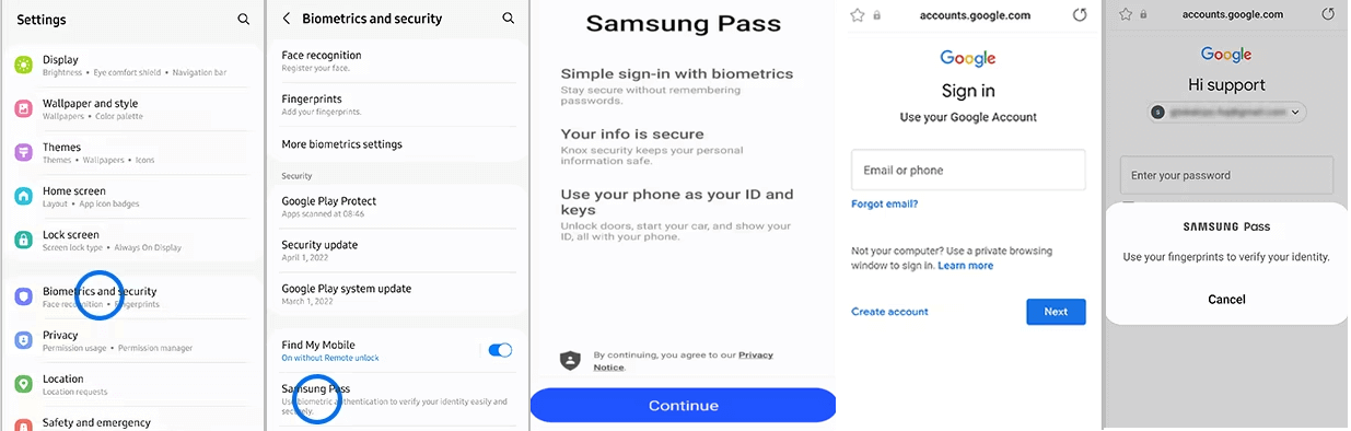 Cómo configurar Samsung Pass en teléfonos Galaxy