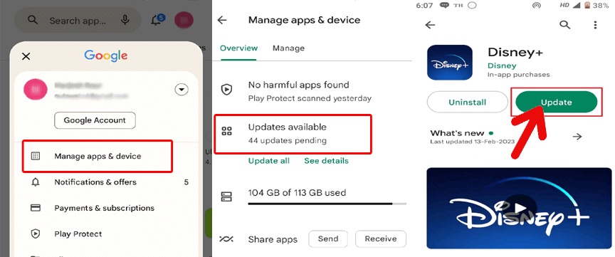 Código de error 39 de Disney Plus Android