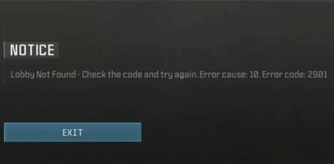 Call of Duty Modern Warfare 3 código de error 2901