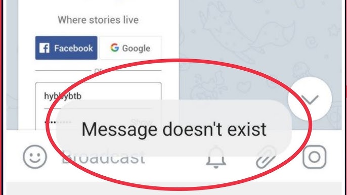 El mensaje de error de Telegram no existe