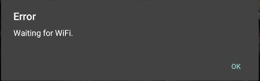 error Waiting for WIFI en Mortal Kombat Mobile