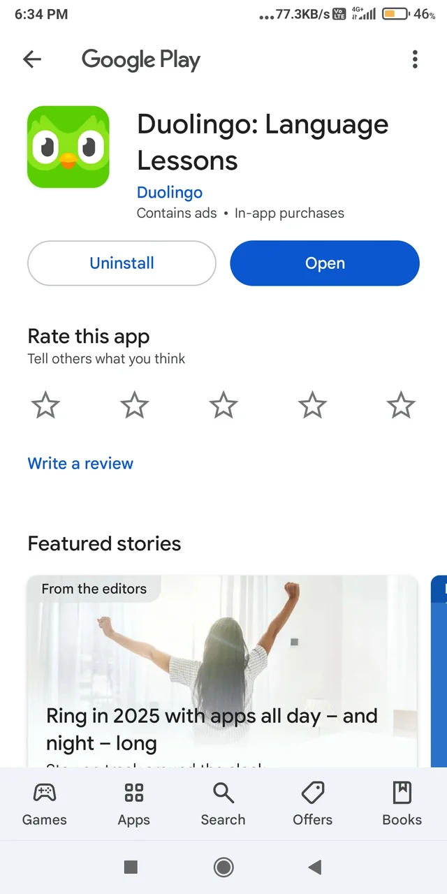 Duolingo se queda atascado en la pantalla de carga de Android