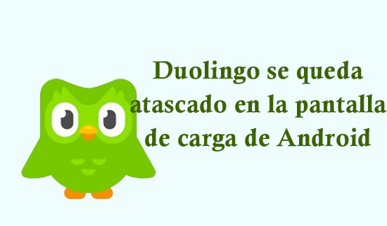 Duolingo se queda atascado en la pantalla de carga de Android