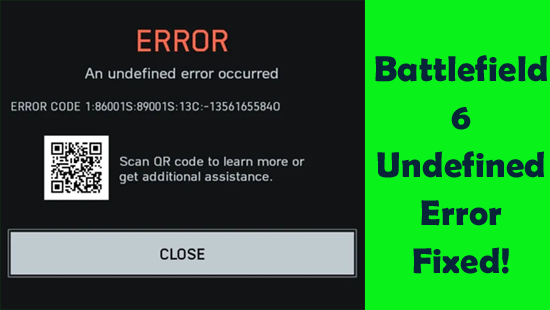 Battlefield 6 An Undefined Error Android