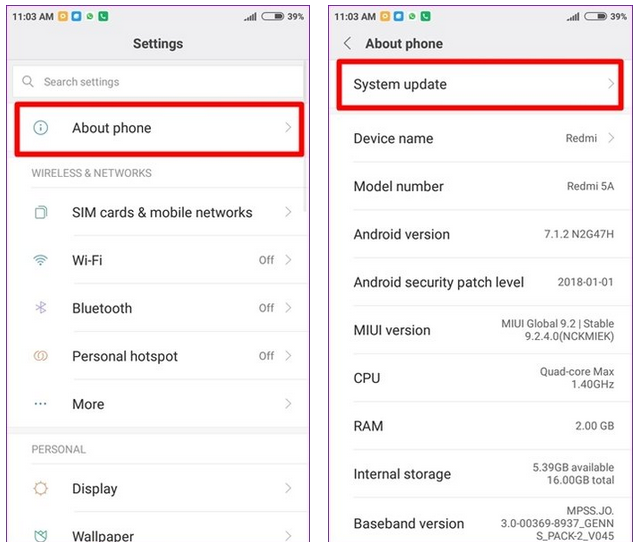 Los widgets no aparecen Android