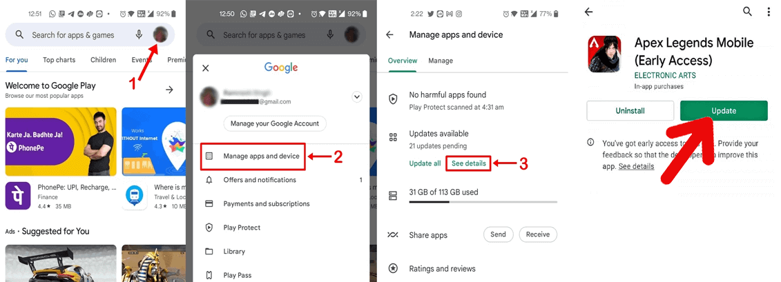 errores de conexión de red Apex Legends Mobile