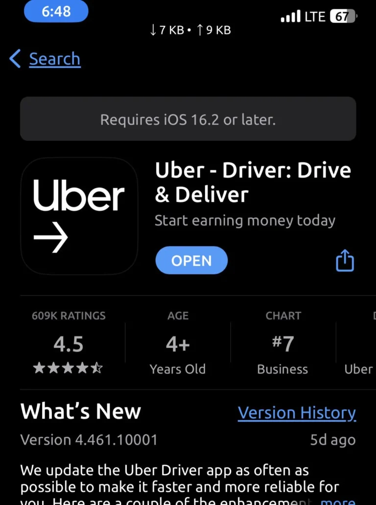 App de Uber no funciona en Android